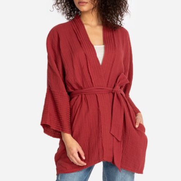 Johnny Was Tops - New! Johnny Was Calme Gauze Short Kimono XS/SM
